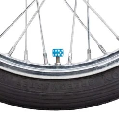 Glitter Dice Air Valve Caps - Blue -Motor Parts Shop 012374 Mooneyes Glitter Dice Air Valve Caps Blue 5