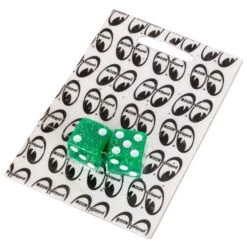 Glitter Dice Air Valve Caps - Green -Motor Parts Shop 012375 Mooneyes Glitter Dice Air Valve Caps Green 1