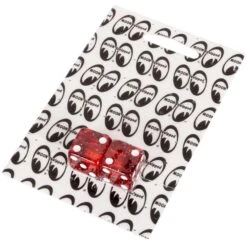 Glitter Dice Air Valve Caps - Red -Motor Parts Shop 012376 Mooneyes Glitter Dice Air Valve Caps Red 1