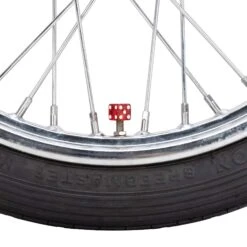 Glitter Dice Air Valve Caps - Red -Motor Parts Shop 012376 Mooneyes Glitter Dice Air Valve Caps Red 5