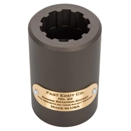 No. 22 Engine Rotation Socket - 10 Spline For 1955-2006 Harley-Davidson Big Twin -Motor Parts Shop 012480 Fast Eddy Co Engine Rotation Socket 10 Spline for 1955 2006 Harley Davidson Big Twin 1