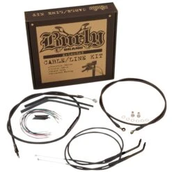 Complete Handlebar Cable/Brake Line Kit For 10" T-Bar Handlebars 07-13 XL Single Disc