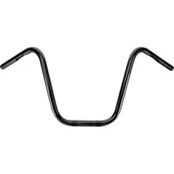 Narrow Bottom Ape Hanger Handlebars - 1 Inch - 12 Inch Rise - Black