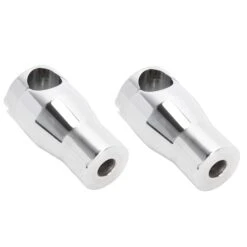 3 Inch Chrome Tapered Handlebar Riser Set - Through Bolt Design -Motor Parts Shop 013942 V Twin MFG 3inchChromeTaperedHandlebarRiserSet ThroughBoltDesign 6