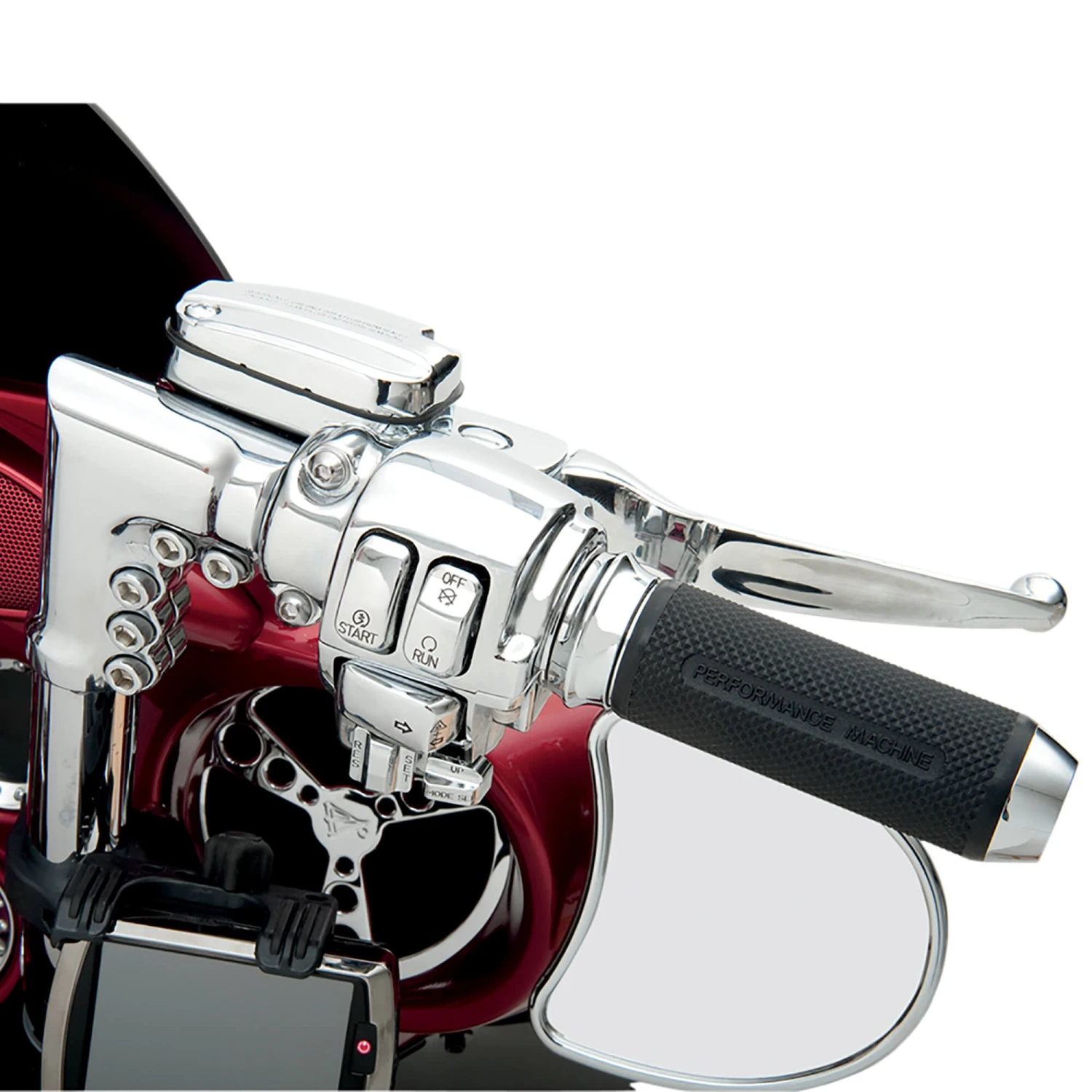 Brake/Mechanical Clutch Controls Kit - Chrome - 2008-13 Harley-Davidson FLHX/FLHT/FLTR/FLHR 4 Brake/Mechanical Clutch Controls Kit - Chrome - 2008-13 Harley-Davidson FLHX/FLHT/FLTR/FLHR - Image 2