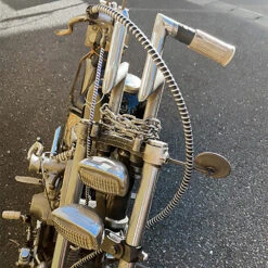 Reverb Vintage Style Cable Wrap - Black/White 9 Reverb Vintage Style Cable Wrap - Black/White -Motor Parts Shop 015000 ReverbInc ReverbVintageStyleCableWrap Black and White Installed 1