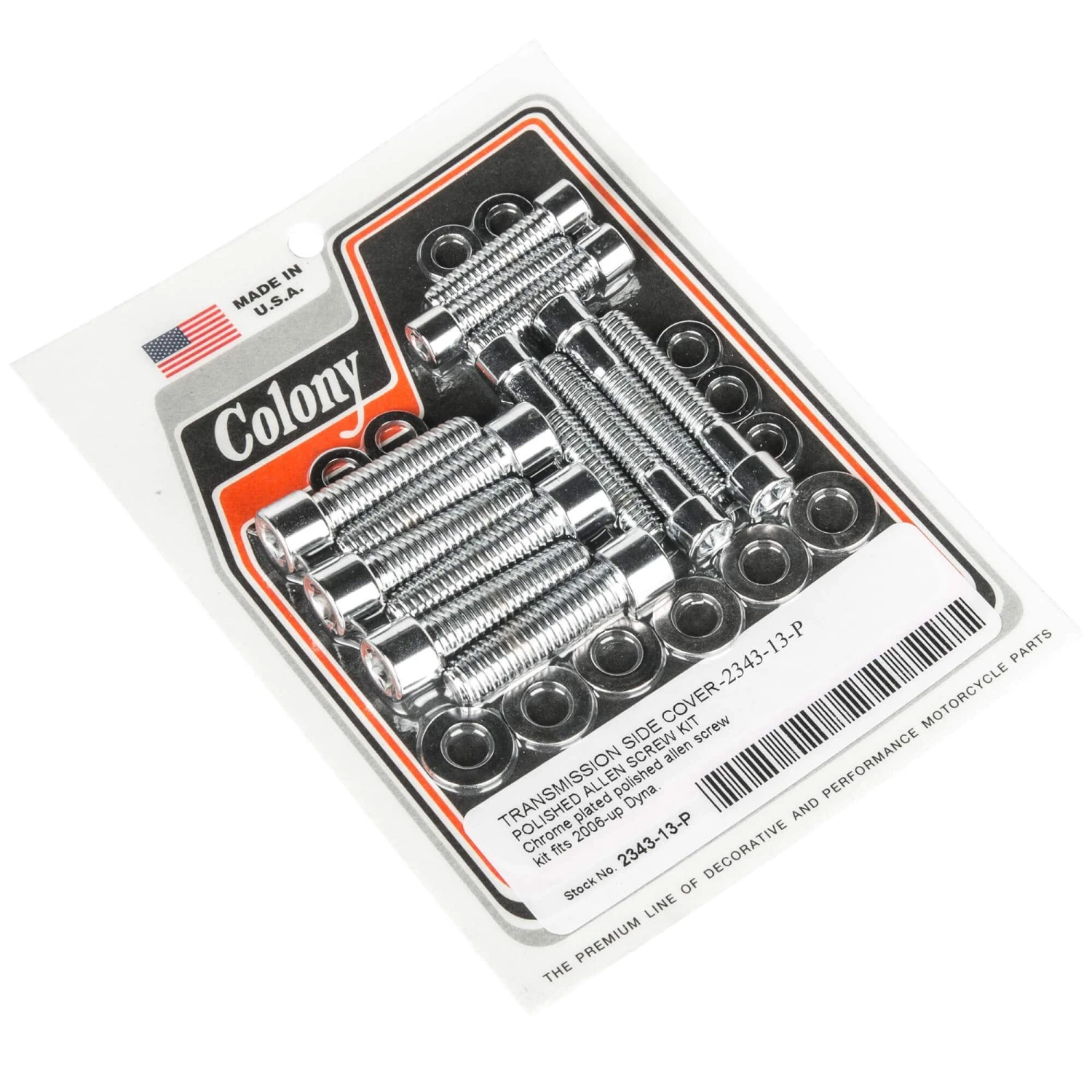 #2343-13-P Transmission Side Cover Smooth Allen Screw Kit Harley Dyna 2006-up 3 #2343-13-P Transmission Side Cover Smooth Allen Screw Kit Harley Dyna 2006-up