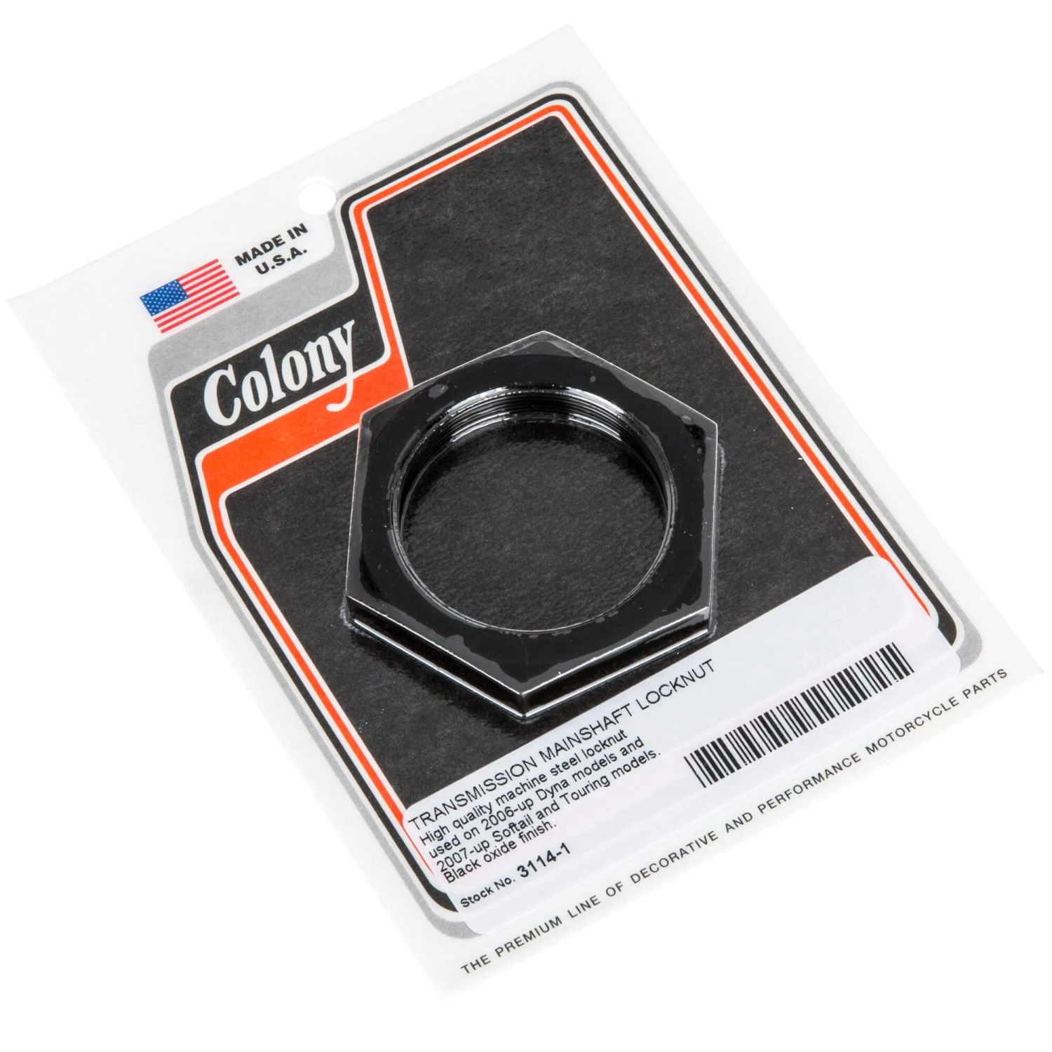 #3114-1 Transmission Mainshaft Locknut Harley Dyna 06-up Softail Touring 07-up 3 #3114-1 Transmission Mainshaft Locknut Harley Dyna 06-up Softail Touring 07-up