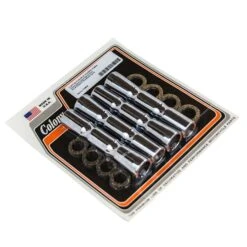 #7135-8 Custom Chrome Plated Pushrod Covers Fits All H-D Panhead & Shovelhead Engines