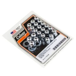 #7137-22 Chrome Plated High Crown Acorn Rocker Box Bolt Kit Fits 1966-84 H-D Shovelhead