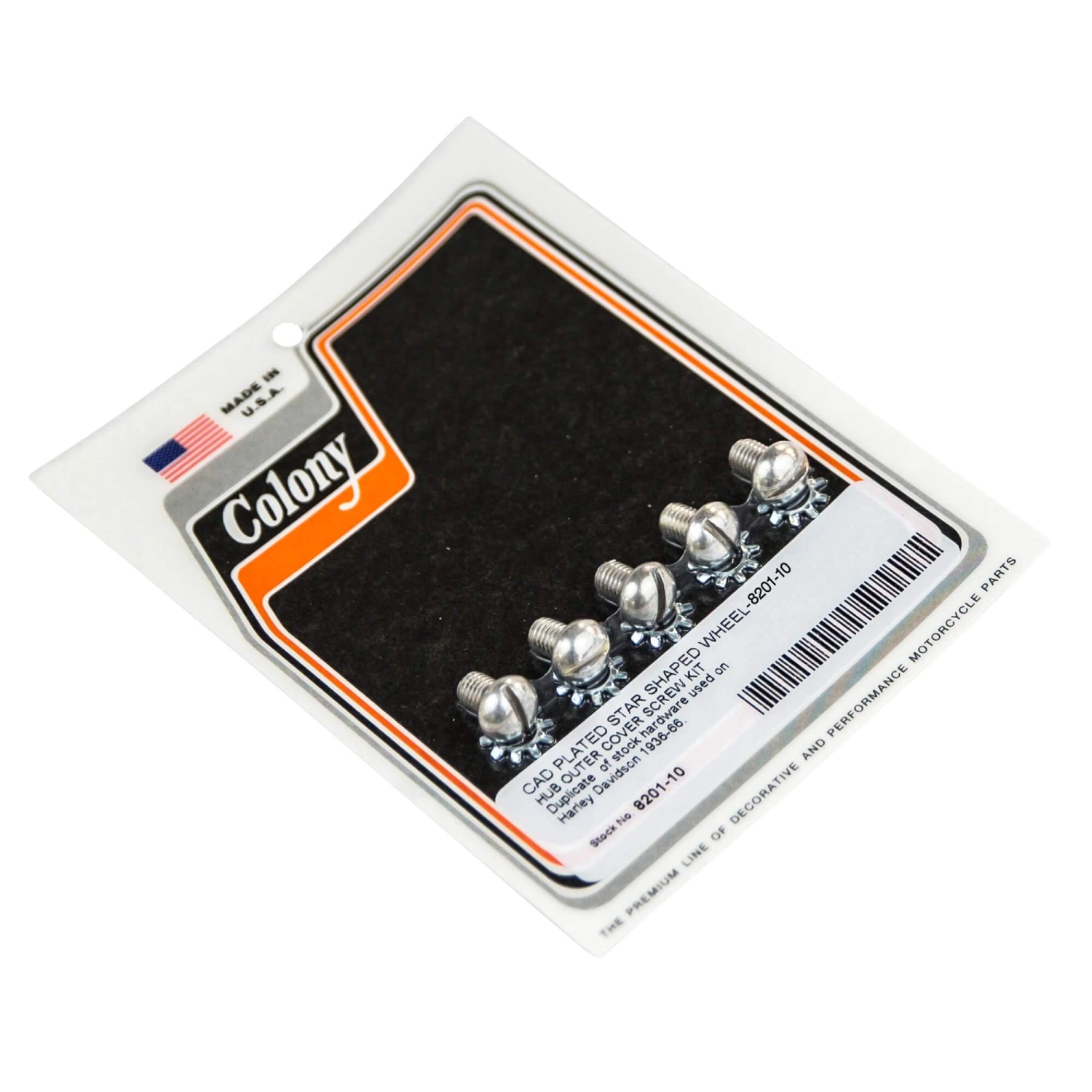 #8201-10 Star Shaped Wheel Hub Outer Cover CAD Plated Screw Kit Fits 1936-66 Harley Davidson 3 #8201-10 Star Shaped Wheel Hub Outer Cover CAD Plated Screw Kit Fits 1936-66 Harley Davidson