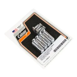 #8799-12 Primary Cover Screw Kit Chrome Harley Big Twin 65-69