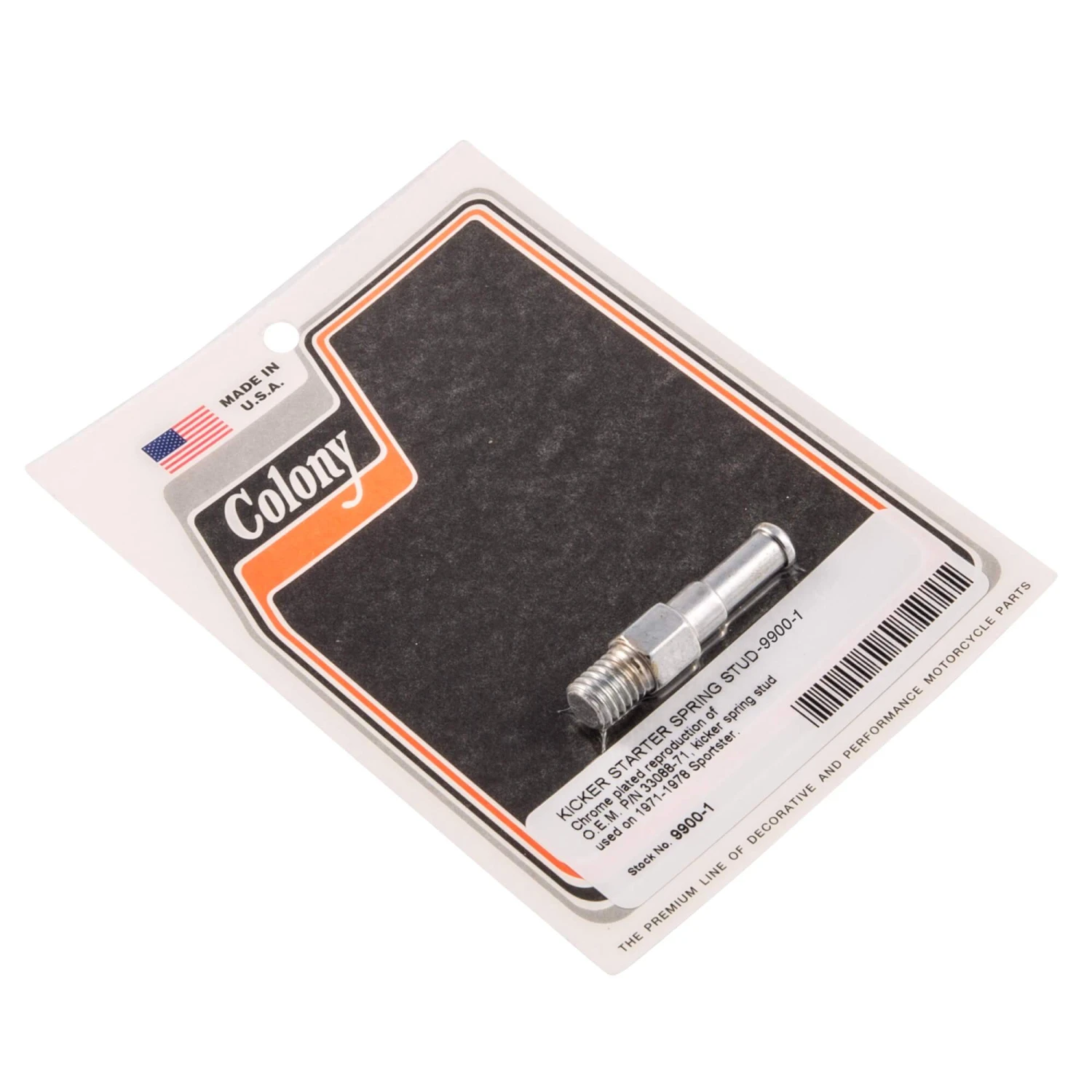 #9900-1 Kicker Starter Spring Stud Chrome Harley Sportster 71-78 OEM 33088-71 3 #9900-1 Kicker Starter Spring Stud Chrome Harley Sportster 71-78 OEM 33088-71