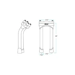 Murdock Pullback Risers - Black - 10 Inch 10 Murdock Pullback Risers - Black - 10 Inch -Motor Parts Shop MurdockPullback10