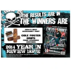 Cole Foster Grips Black 1 Inch -Motor Parts Shop cyclesourcegripsaward 4