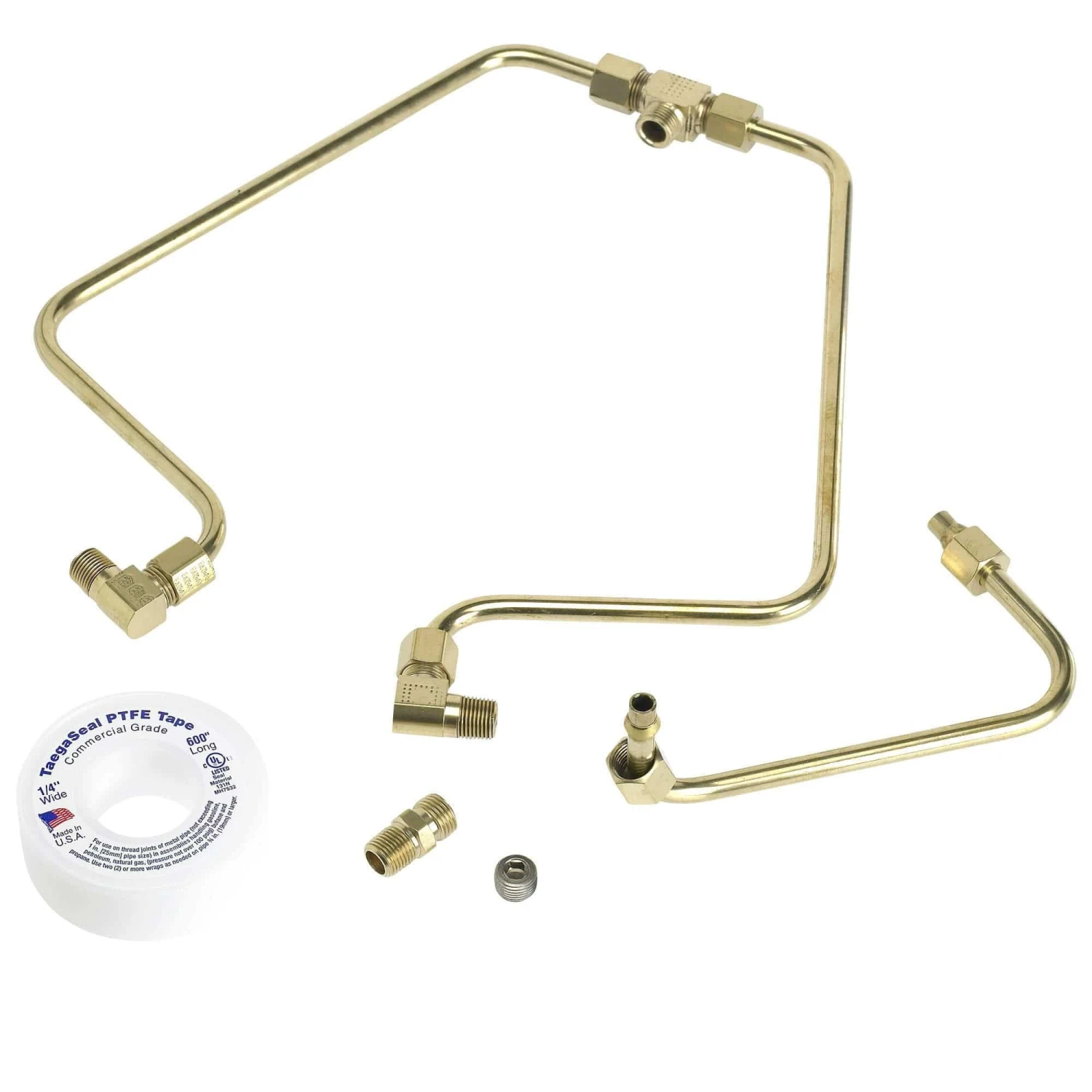 Shovelhead Rocker Box Split Oil Lines - Brass 3 Shovelhead Rocker Box Split Oil Lines - Brass