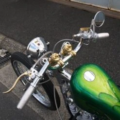 DeLuxe 1 Inch Master Cylinder Polished Aluminum & Brass -Motor Parts Shop large 2009 kustomtech master cylinder brass aluminum polished 12mm 6