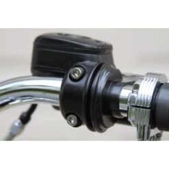 Brake Switch Pod Delete - Black - For H-D -Motor Parts Shop large 2745 lcfabrications harley brake switch delete 4