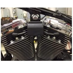 Top Motor Mount - 1986 - 2003 Sportster - With Coil And Stock Ignition Switch Mounts -Motor Parts Shop large 3998 003998 gasbox top motor mount 1986 2003 sportster with coil crank key start mount installed4