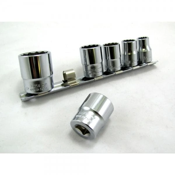 Whitworth 6 Pc 12-pt Socket Set Koken 3/8 Inch Drive 4 Whitworth 6 Pc 12-pt Socket Set Koken 3/8 Inch Drive - Image 2