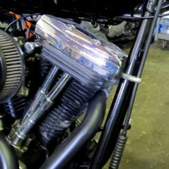 Clutch / Brake Cable Clamp - Black - For 1 Inch Frame Tubing -Motor Parts Shop lowbrow customs cable guide mounted p1 9 3cd004cf acf3 4c4d ae29 916a8eb4e827