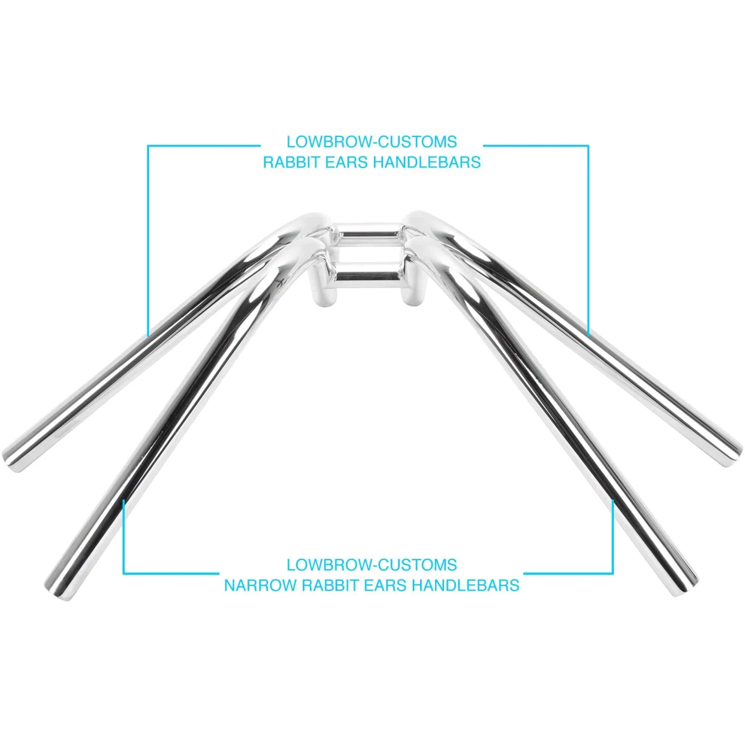 Narrow Rabbit Ears Handlebars - 1 Inch - Black 9 Narrow Rabbit Ears Handlebars - 1 Inch - Black - Image 7